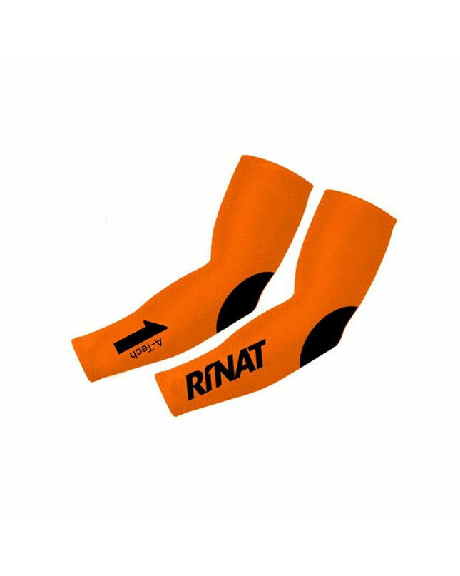 Rinat Hulzen Rinat A-Tech black and orange cycling helmet for sport and outdoor riding, featuring aerodynamic design and ventilation.
