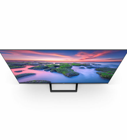 Xiaomi 43A2 43-inch 4K Ultra HD LED Smart TV displaying vibrant images in a modern living room setting