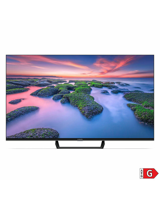 Xiaomi 43A2 43-inch 4K Ultra HD LED Smart TV displaying vibrant home entertainment visuals.