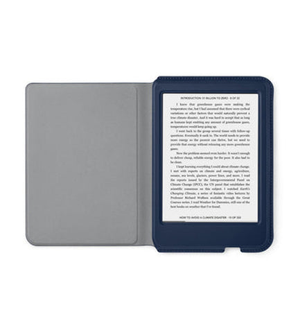 Rakuten Clara 2E Basic SleepCover eBook reader case in black, designed for the Rakuten Clara 2E electronic reader.