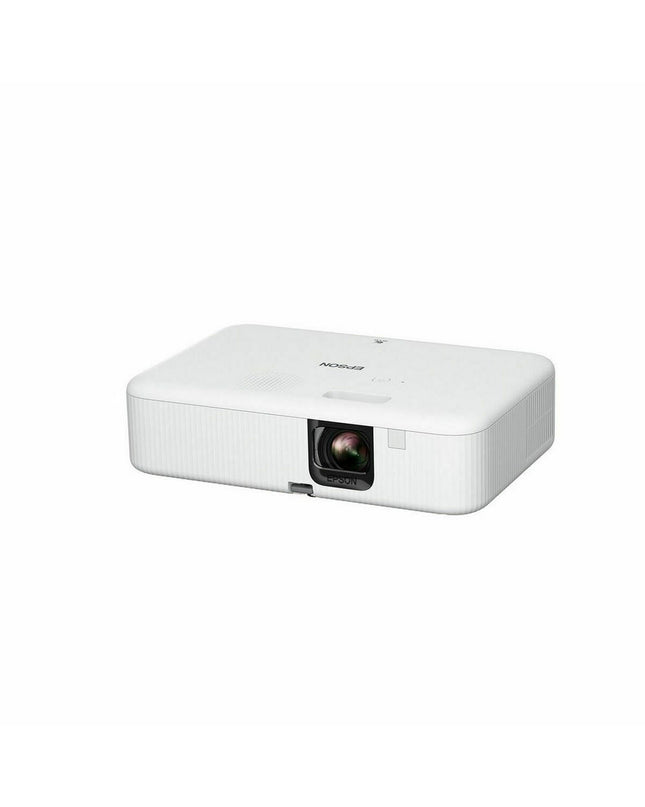 Epson projector V11HA85040 with lens and control panel, electronic device for home or office projection.