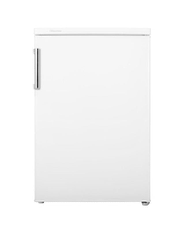 Mini-koelkast Hisense RL170D4BWE in wit, compact refrigerator with 85x55 cm size and modern design for home use.