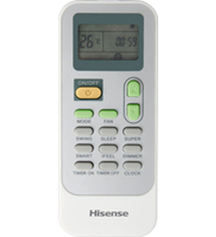Portable Hisense VAPC09 air conditioner unit with digital display and adjustable vents for cooling comfort.