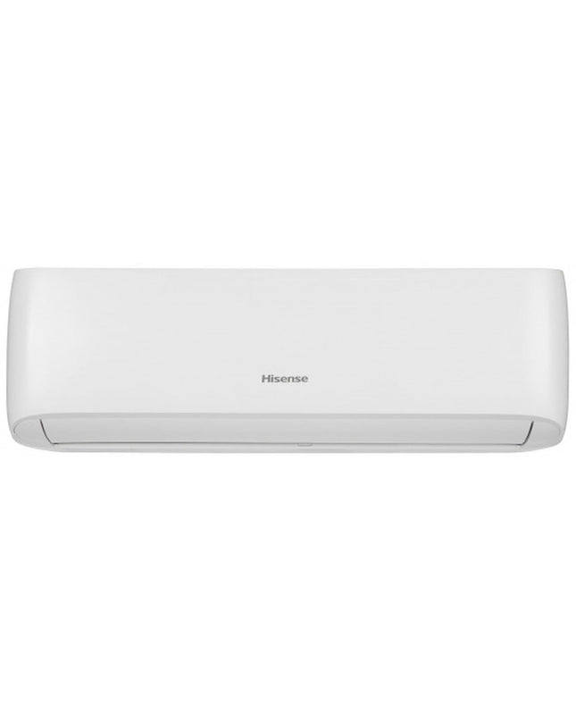 Hisense portable air conditioner CA25YR03 in white with adjustable vents and control panel, suitable for home cooling.