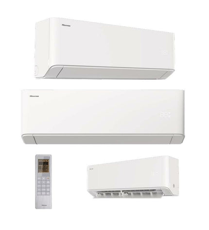 Hisense HB50BP0A portable air conditioner with digital display, vents, and controls for efficient cooling and air purification.