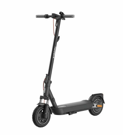 Xiaomi electric scooter for urban mobility, sport and outdoor use, showing the scooter's deck and front wheel.