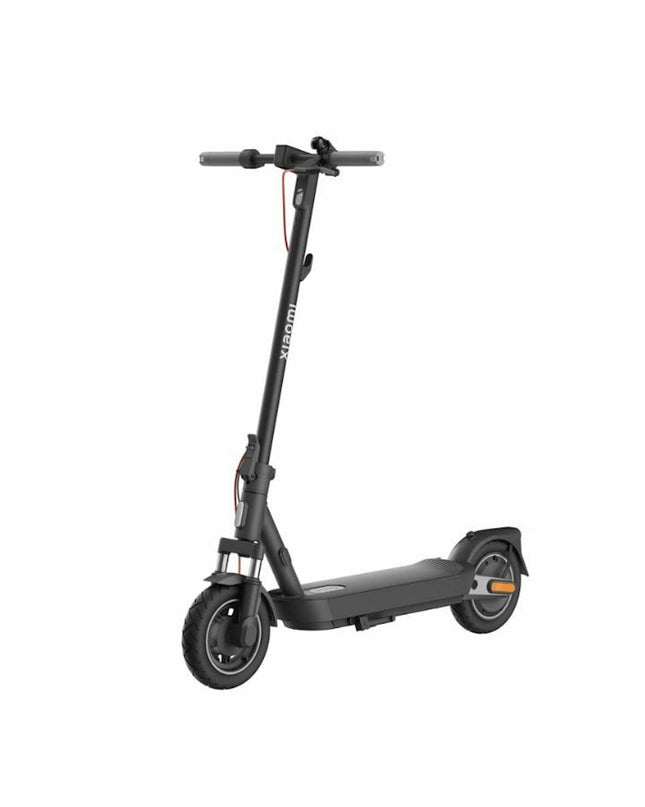 Xiaomi electric scooter for urban mobility, sport and outdoor use, showing the scooter's deck and front wheel.