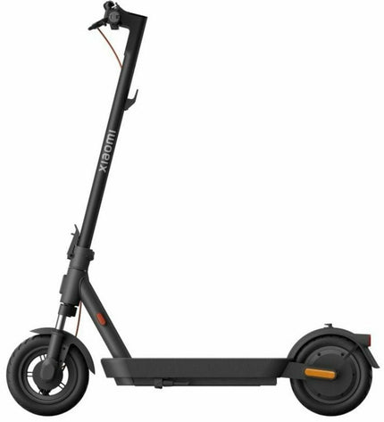 Black Xiaomi BHR9610ES electric scooter, urban mobility sport and outdoor device, shown from a side angle with handlebar and deck visible.