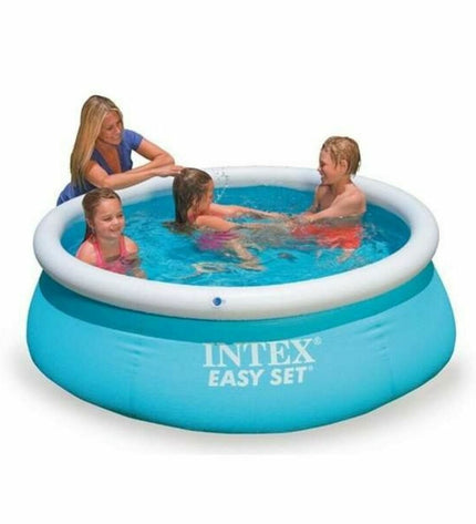 Inflatable Intex Easy Set pool with 183cm diameter and 51cm height, perfect for outdoor play and summer fun.