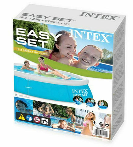 Intex Easy Set inflatable swimming pool with 183x51 cm size, ideal for outdoor fun and recreational activities.