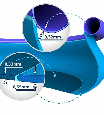 Intex Easy Set inflatable swimming pool, round 396x84 cm, with blue water and pool walls, suitable for outdoor fun.