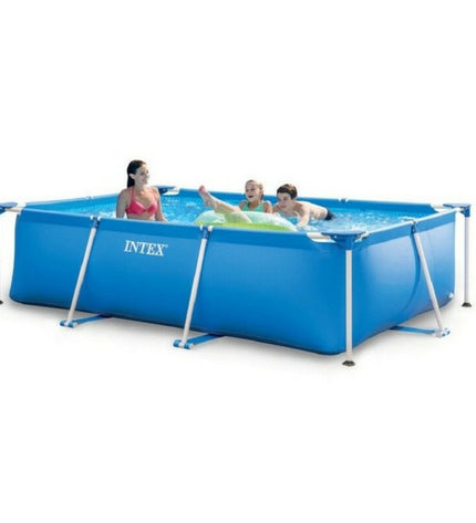 Intex 28272NP removable garden swimming pool, 200x75x300 cm with 3834L capacity, suitable for backyard use and outdoor fun.