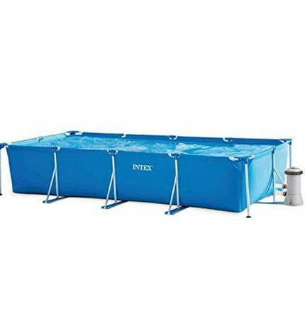 Intex 28273NP removable swimming pool, 450x84x220 cm, outdoor garden pool with sturdy frame and clear water.