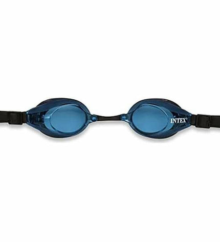 Intex kids swimming goggles for water sports, featuring a clear lens and adjustable strap for comfortable fit during outdoor water activities.