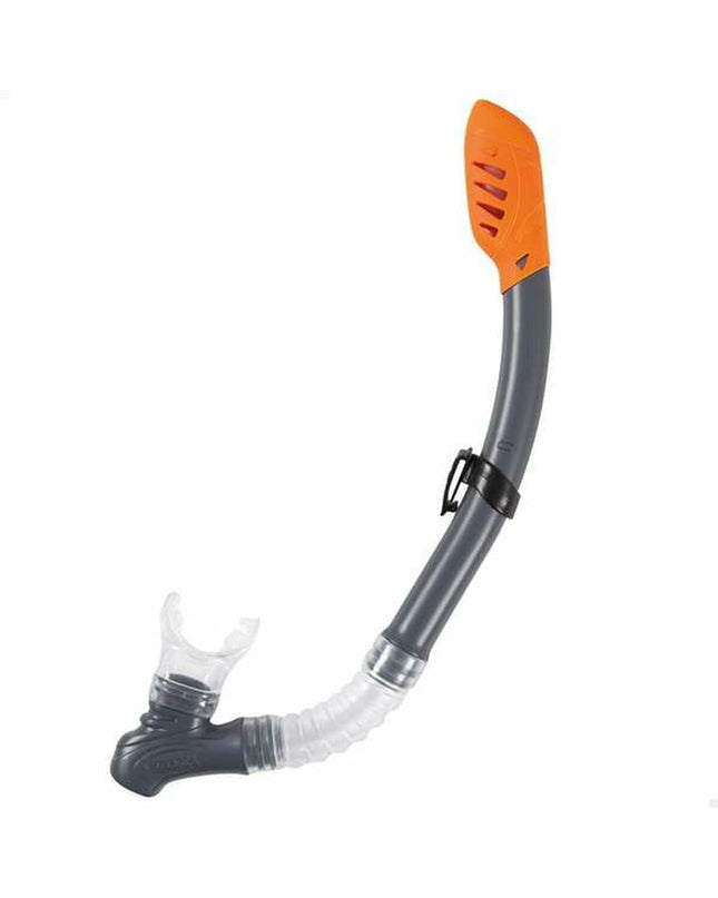 Green Intex children's snorkel mask and snorkel set for kids, designed for water sports and outdoor swimming activities.