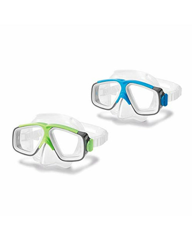 Intex 55975 sport and outdoor diving goggles with clear lenses and adjustable straps for watersports.