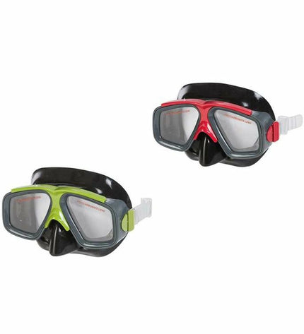 Intex Duikbril diving mask for watersports, featuring a clear lens and adjustable strap for outdoor aquatic activities.