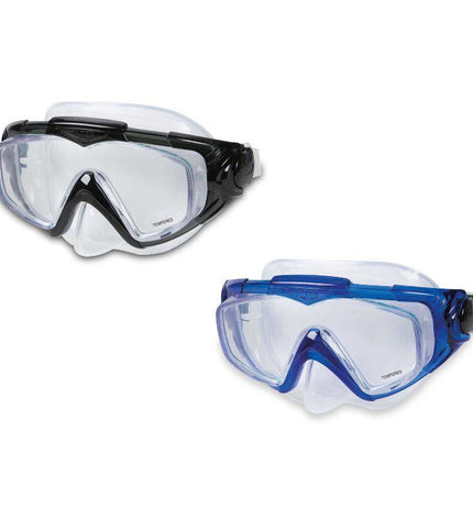 Intex Naruto Shuriken HS Fam 2.0 blue swimming goggles for kids, featuring a sporty design for watersports and outdoor swimming.