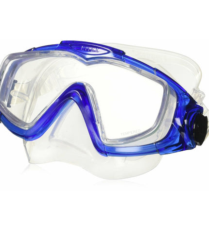 Intex Naruto Shuriken HS Fam 2.0 blue diving mask for watersports and outdoor activities, featuring a sporty design with adjustable straps.