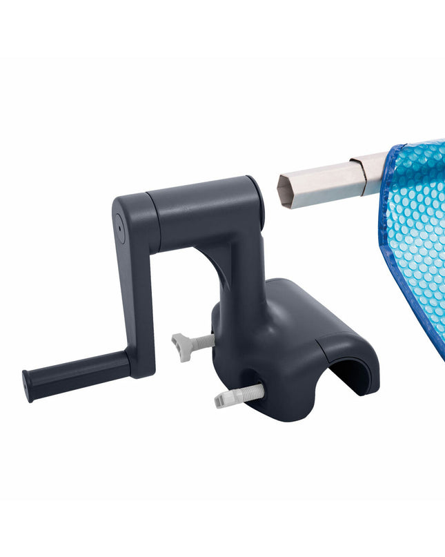 Intex pool roller for above-ground pools, measuring 20 x 24.2 x 516 cm, with a sturdy design for pool maintenance.