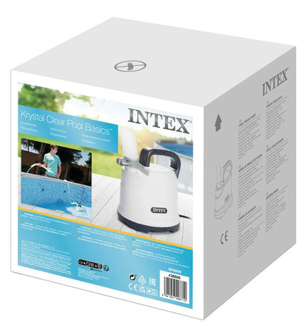 Intex Bom 28606 220-240V pool and jacuzzi pump, outdoor garden, swimming pool accessories, black and gray device with power cord