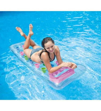 Intex inflatable mattress 59894EU, blue and white, 188 x 71 cm, suitable for outdoor use and recreational activities.