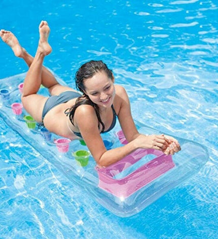Inflatable mattress Intex 59894EU in blue, 188 x 71 cm, suitable for outdoor play and relaxation.