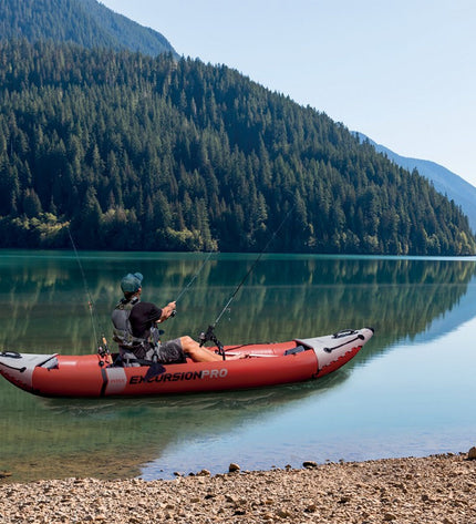 Inflatable Intex Excursion Pro kayak for watersport, measuring 94 x 46 x 384 cm, suitable for outdoor water adventures.