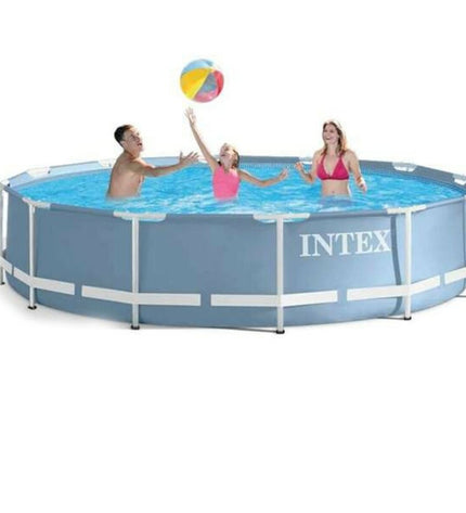 Intex 26710NP removable swimming pool with 366x76 cm size, outdoor garden pool, easy to assemble and maintain.