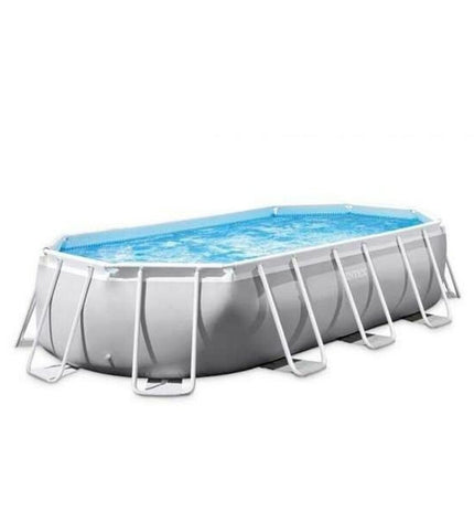 Intex removable swimming pool with 503 x 274 x 122 cm size, outdoor garden pool with sturdy frame and clear water.