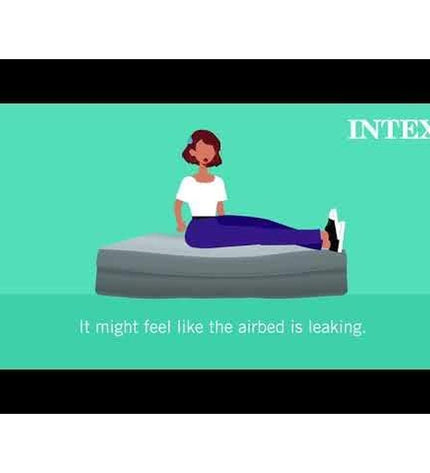 Intex air mattress 137x25x191 cm for camping and outdoor use, featuring a durable design and comfortable sleeping surface.