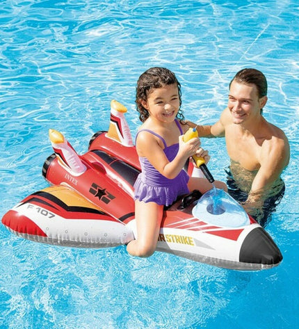 Intex inflatable pool toy figure, 117x117 cm, suitable for outdoor play and pool fun, featuring bright colors and playful design.