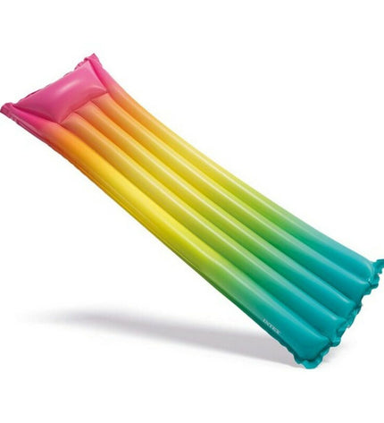 Inflatable mattress Intex 58721EU, 69 x 183 cm, suitable for camping and outdoor use, with bright blue and white design.