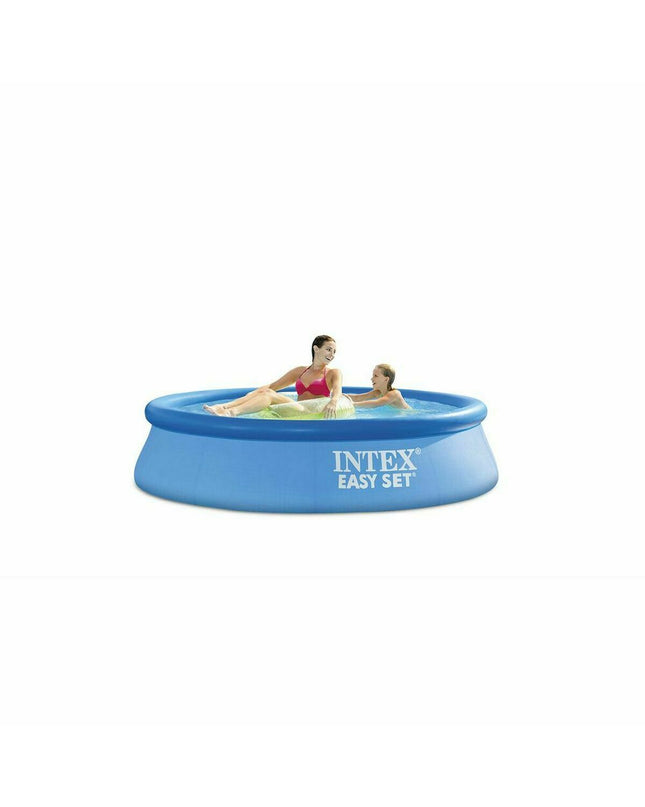 Inflatable Intex kiddie pool with 1942L capacity, 244 x 61 cm size, suitable for garden fun and outdoor water play.