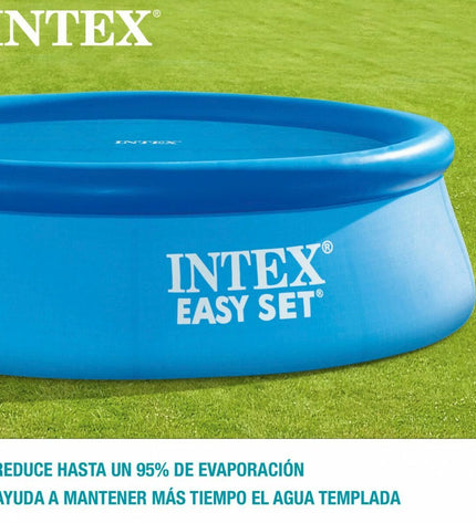 Intex round swimming pool cover for 244 cm diameter pools, suitable for gardens, jacuzzis, and outdoor pool accessories.