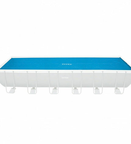 Intex rectangular pool cover for 488 x 244 cm outdoor swimming pools, suitable for garden, jacuzzi, and pool accessories.