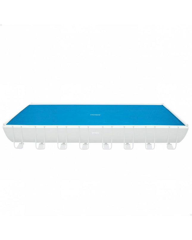 Intex rectangular pool cover for 975 x 488 cm pools, outdoor garden pool accessory, waterproof protection.