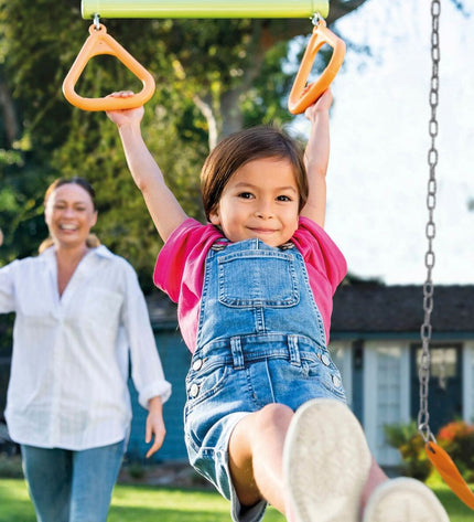 Intex Schommelstoel for outdoor play, double swing seat with vibrant colors, measuring 467 x 211 x 254 cm, suitable for kids.
