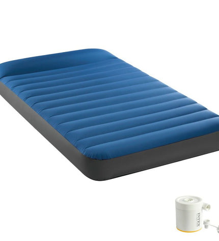 Intex air mattress for camping, 99 x 22 x 191 cm, outdoor sleeping gear, inflatable bed for camping and outdoor adventures