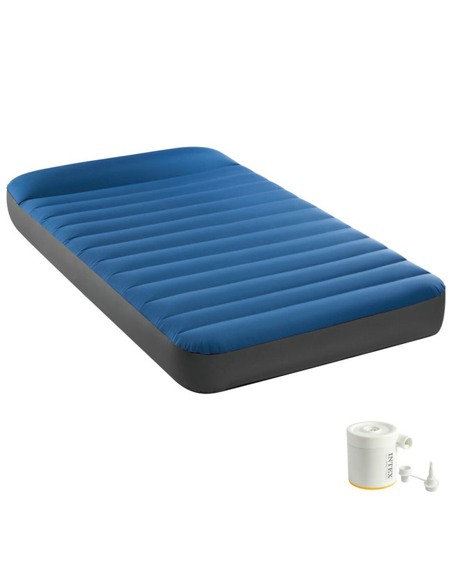 Intex air mattress for camping, 99 x 22 x 191 cm, outdoor sleeping gear, inflatable bed for camping and outdoor adventures
