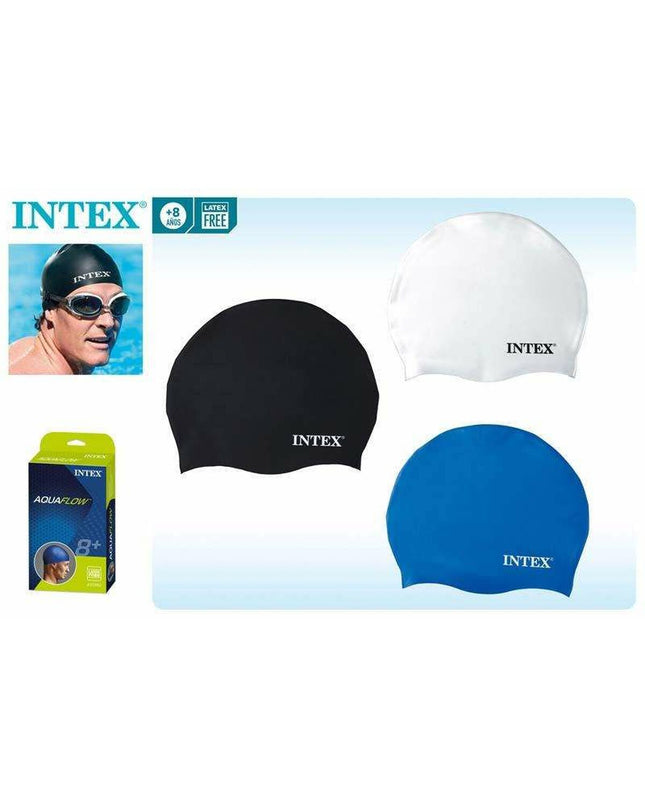 Intex sports and outdoor watersport swim cap with a smooth, snug fit designed for water activities and swimming.