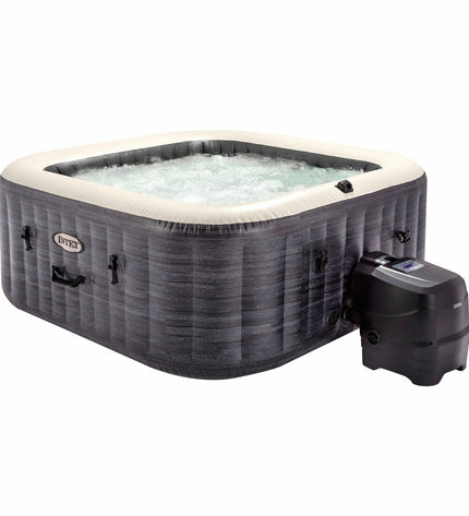 Intex inflatable 4-person pool with 795L capacity, suitable for garden, outdoor swimming, and relaxation.