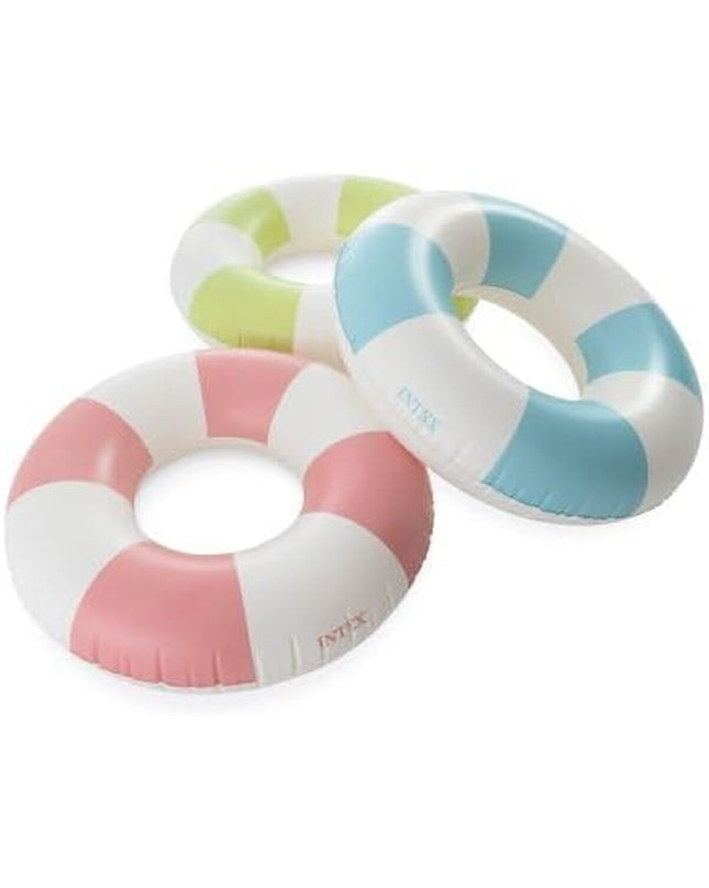 Inflatable floating device by Intex, 91 cm diameter, suitable for outdoor water play, part of Intex's pool and water toy collection.