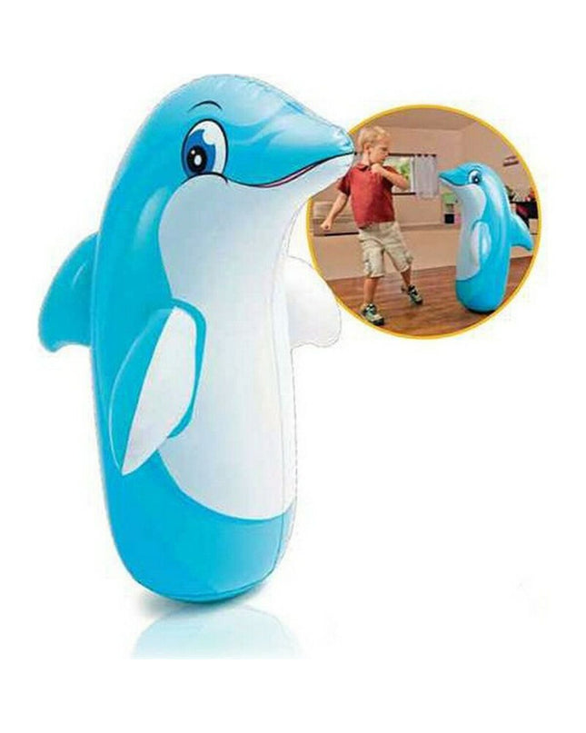 Colorful inflatable swimming pool figure by Intex, 98 x 44 cm, suitable for outdoor play and pool fun.
