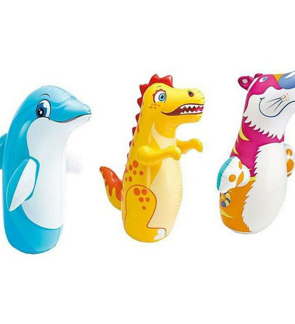Intex inflatable pool figure toy, 98x44 cm, colorful swim-themed character for outdoor play and water fun.