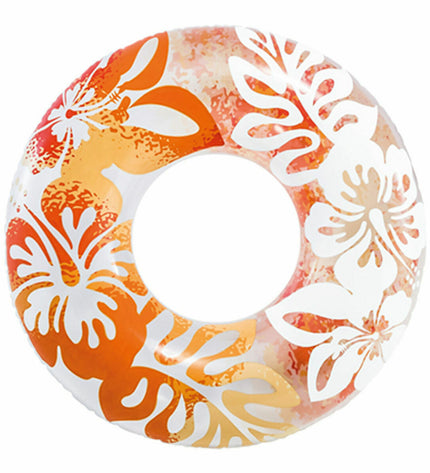 Colorful Intex inflatable floating donut toy, 91 cm diameter, perfect for pool play and outdoor fun.