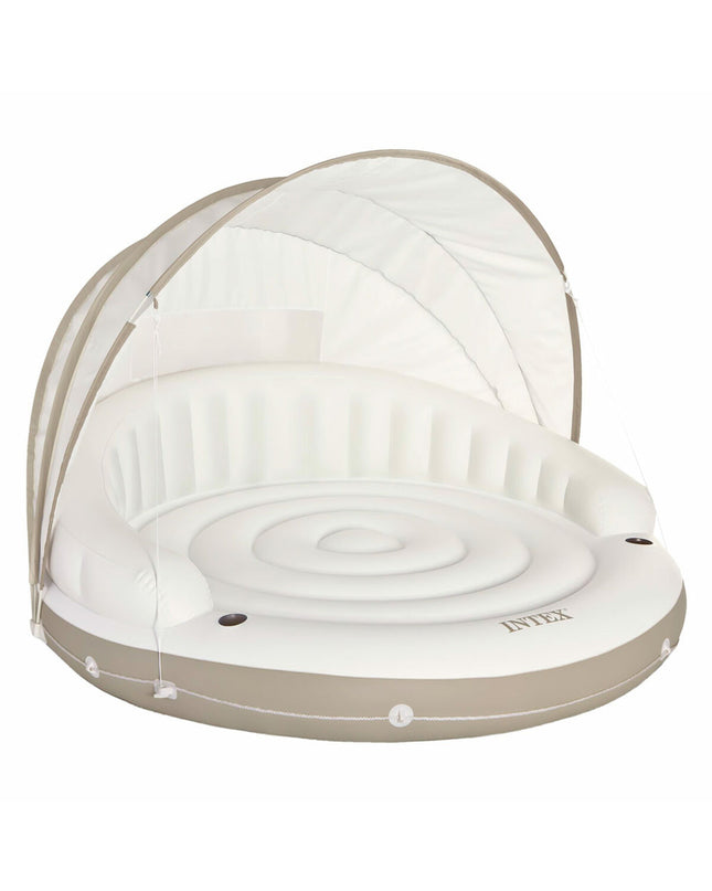 Inflatable Intex Canopy island toy, 199 x 150 cm, designed for outdoor play and water fun, with a colorful canopy and playful design.