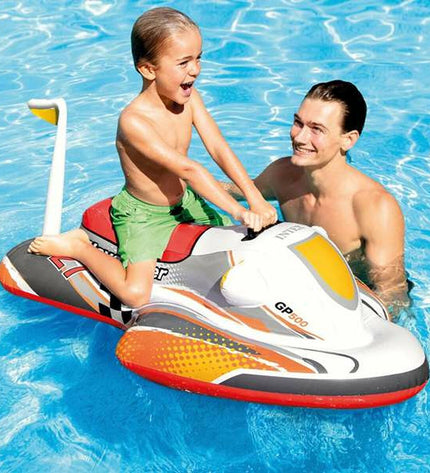 Inflatable Intex 57520NP toy, 117x77 cm, used for outdoor play and games, featuring bright colors and durable material.