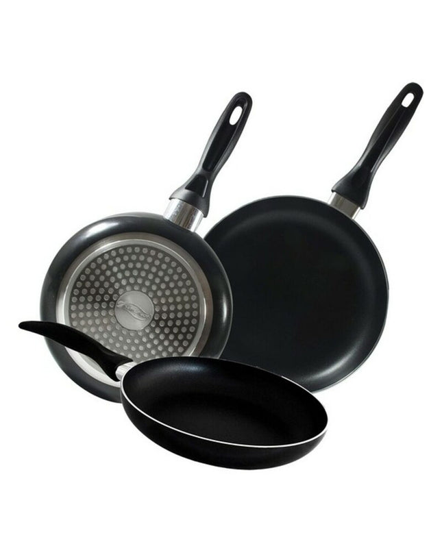 San Ignacio aluminium cookware set with multiple pots and pans, ideal for home cooking and kitchen use.