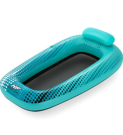 Bestway Hydro-Force inflatable lounge chair in blue, 198x119 cm, designed for beach and pool relaxation.